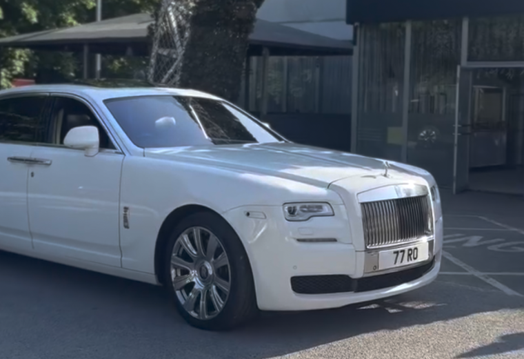 Rolls-Royce Ghost outside wedding venue