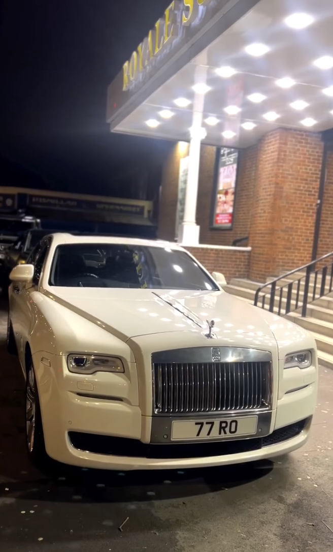 Rolls-Royce Ghost Series 2 EWB parked outside wedding venue