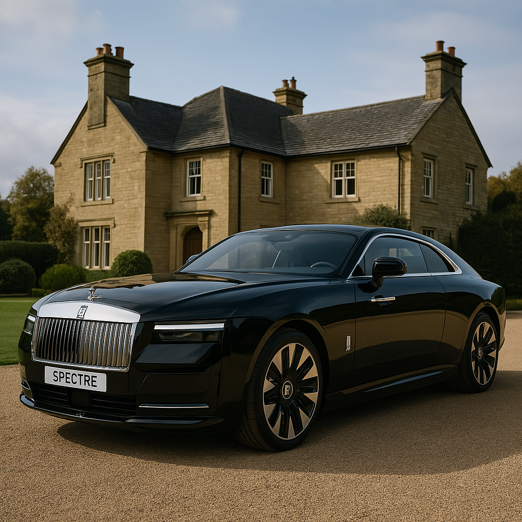 Rolls-Royce Spectre at country house